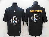 Nike Steelers 19 JuJu Smith-Schuster Black Shadow Logo Limited Jersey Dzhi,baseball caps,new era cap wholesale,wholesale hats